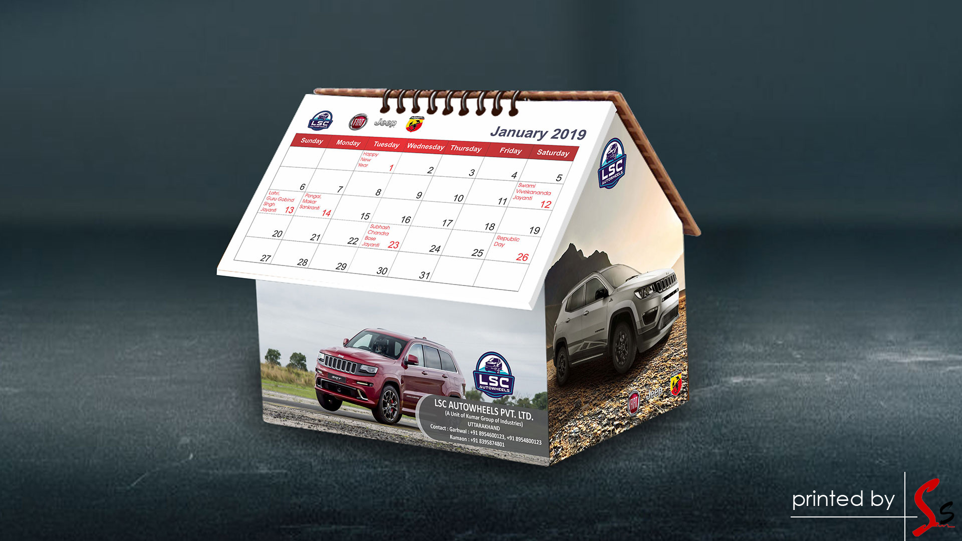 LSC Table Calendar Printing