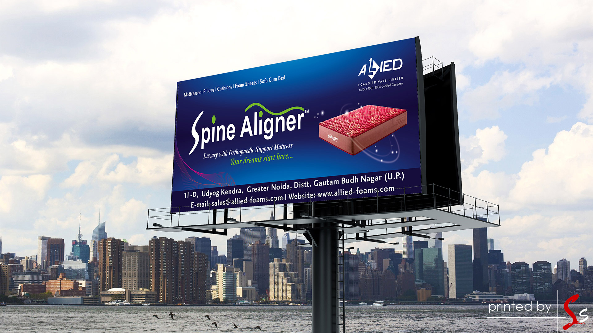 Spine Aligner Hoarding Printing